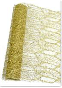 RETE ADDOBBO GLITTER ORO